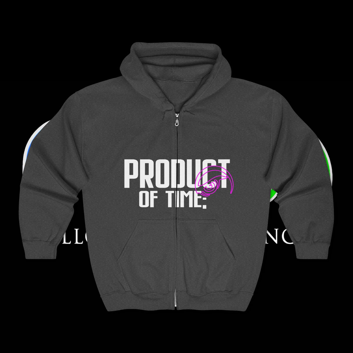 Product of Time Zip Hoodie — Pink