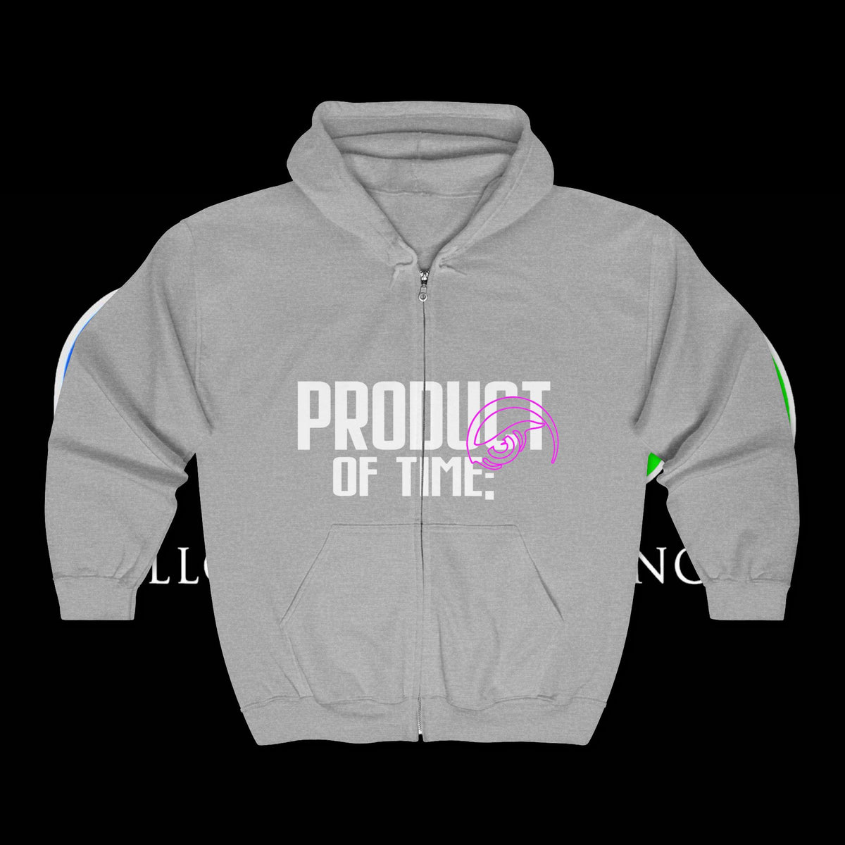Product of Time Zip Hoodie — Pink