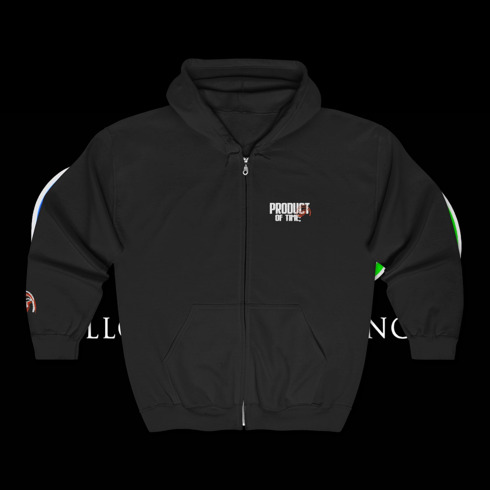 POT; Embroidered Zip Up