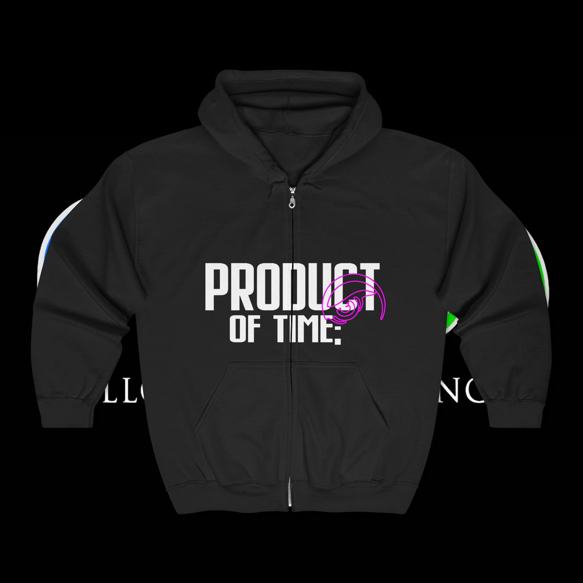 Product of Time Zip Hoodie — Pink