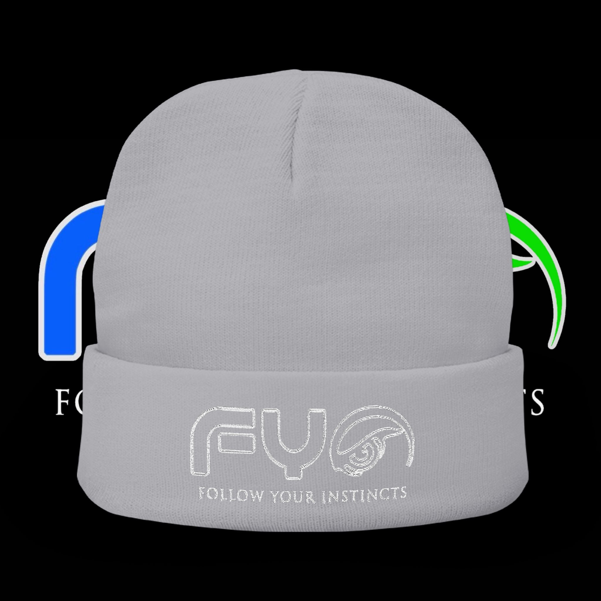 FYI; Embroidered Beanie
