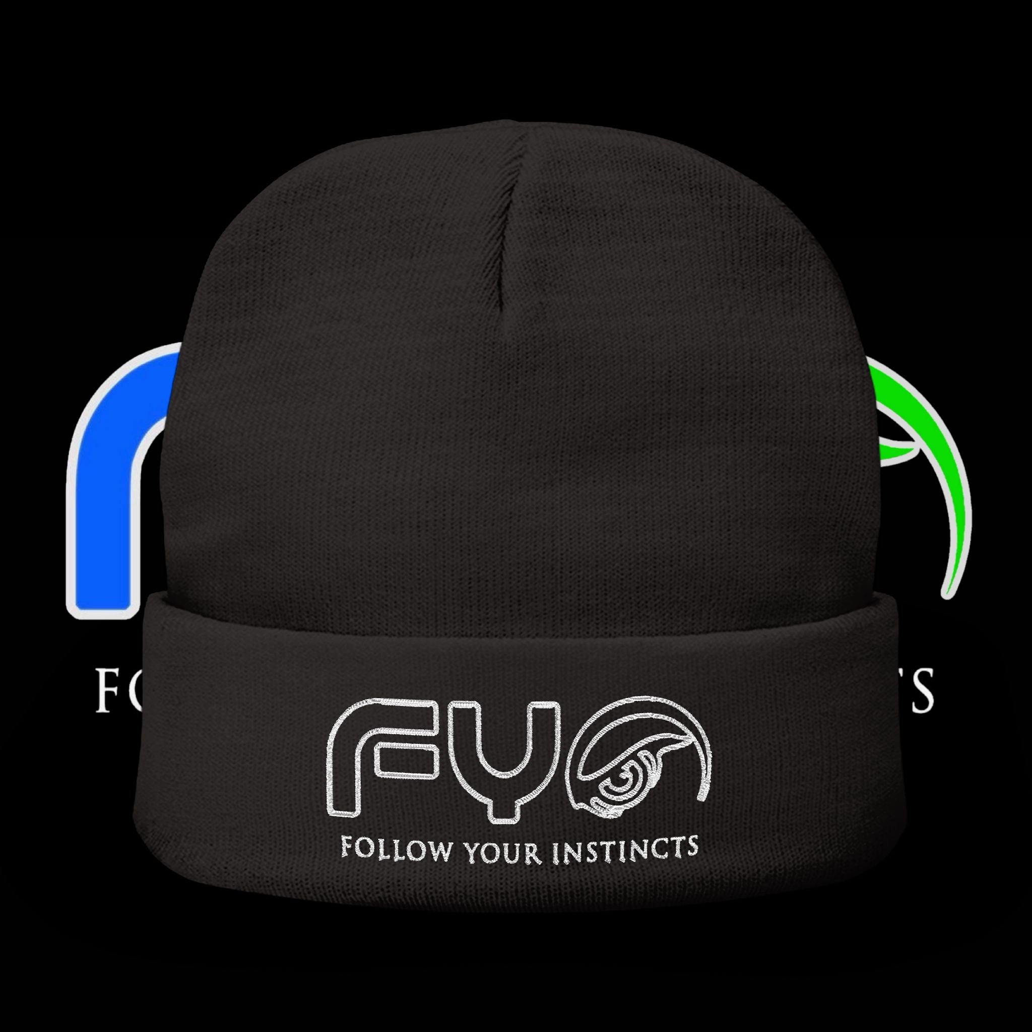 FYI; Embroidered Beanie