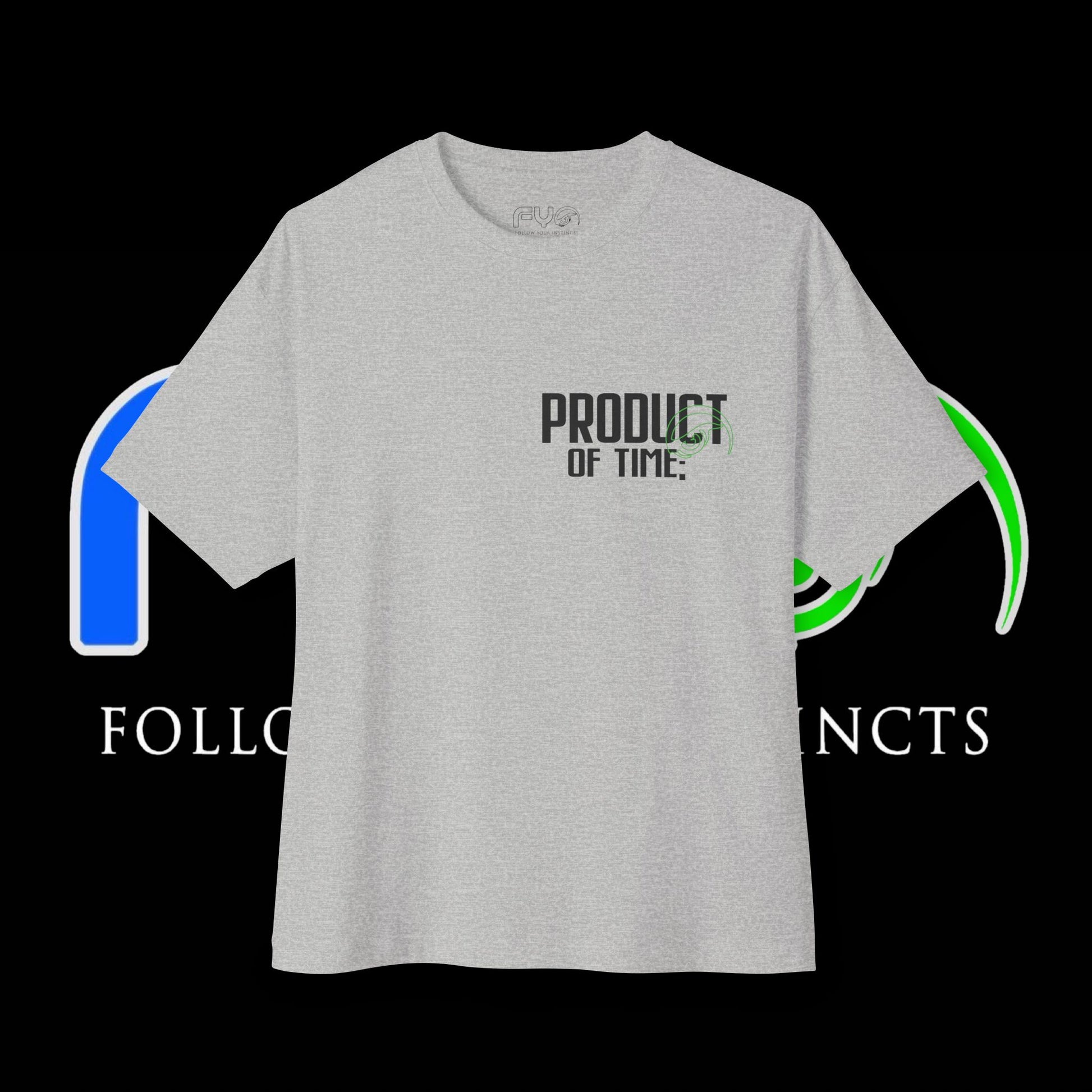 Product of Time; Boxy Tee Green