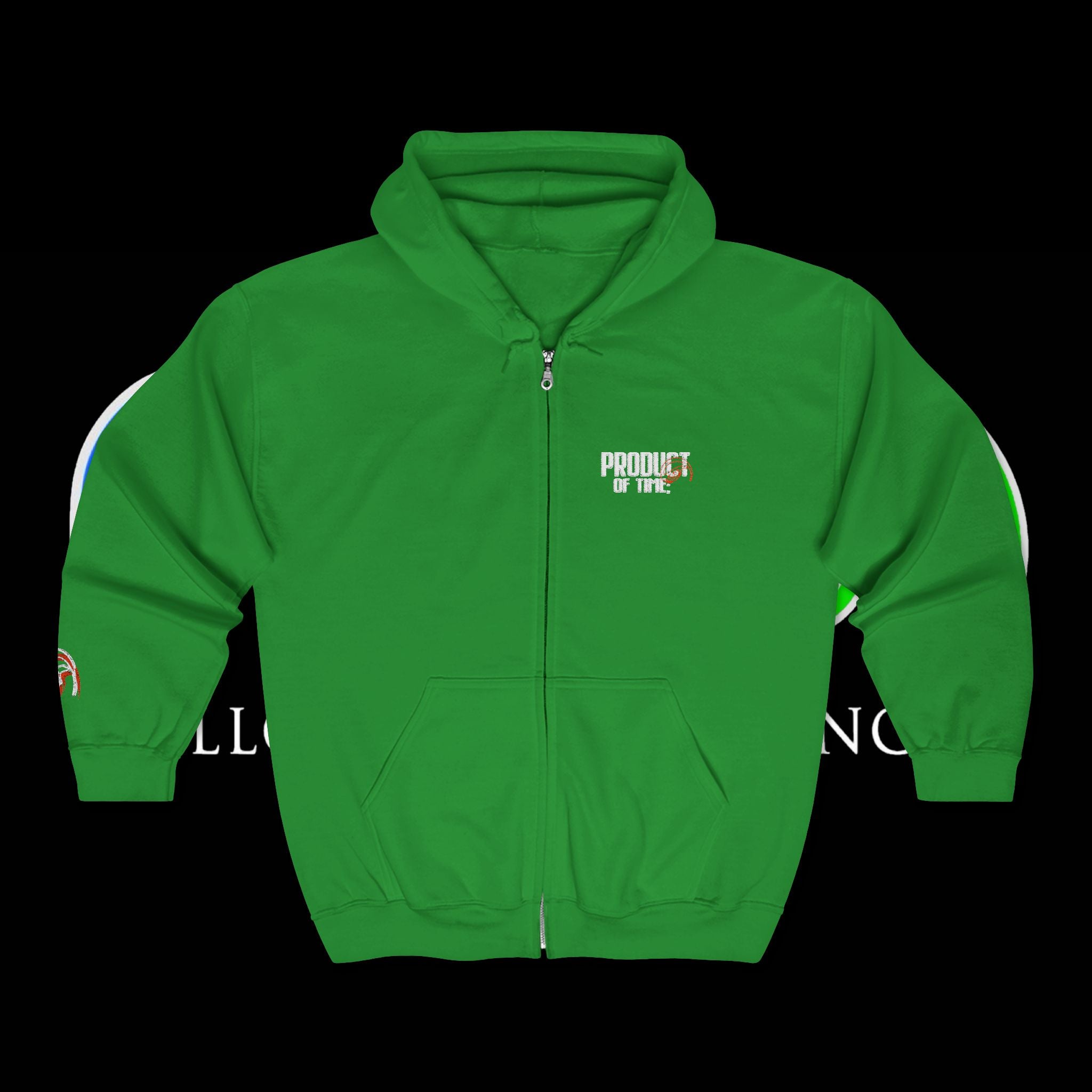 POT; Embroidered Zip Up