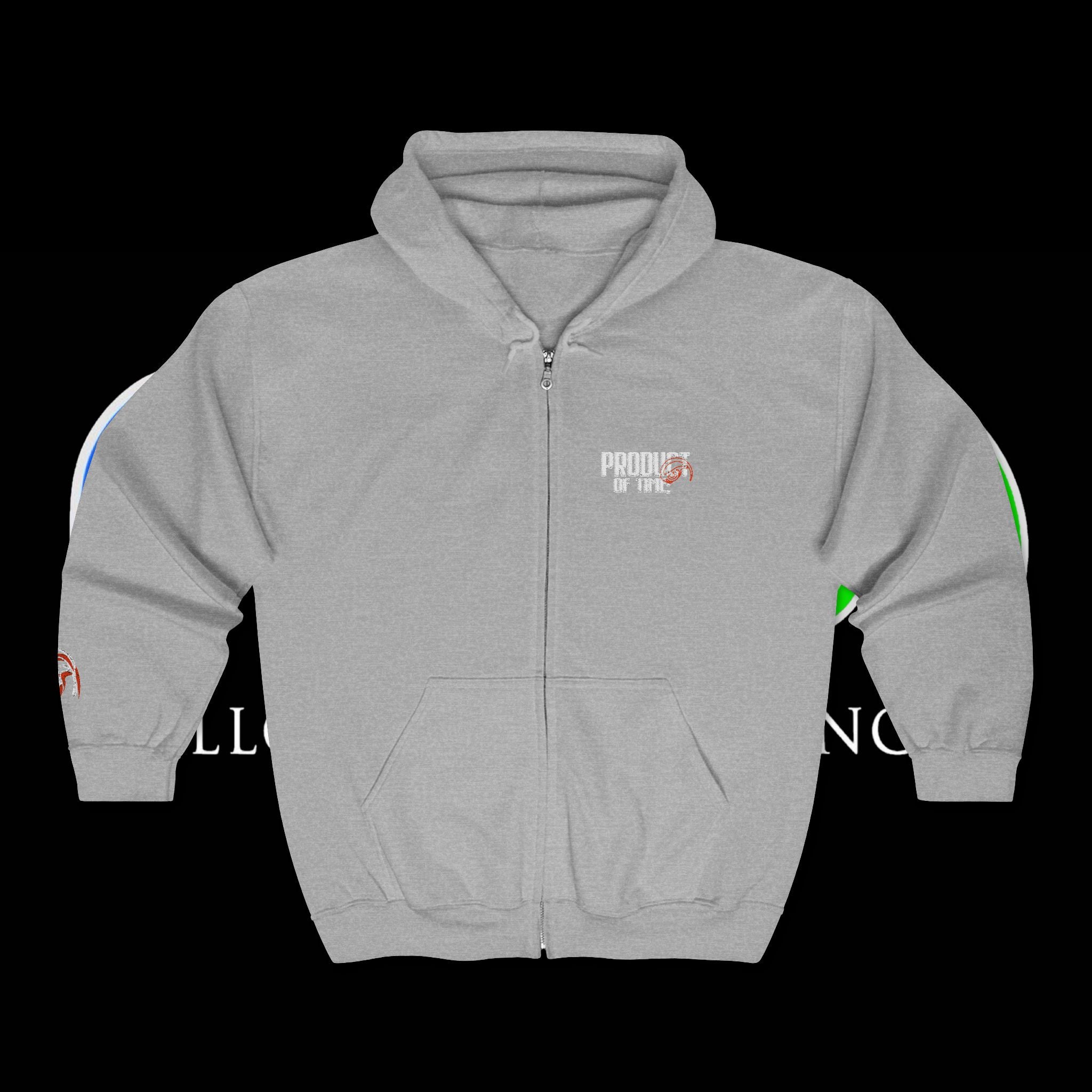 POT; Embroidered Zip Up