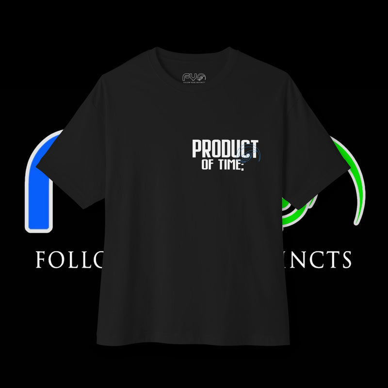 Product of Time Boxy Tee — Light Blue