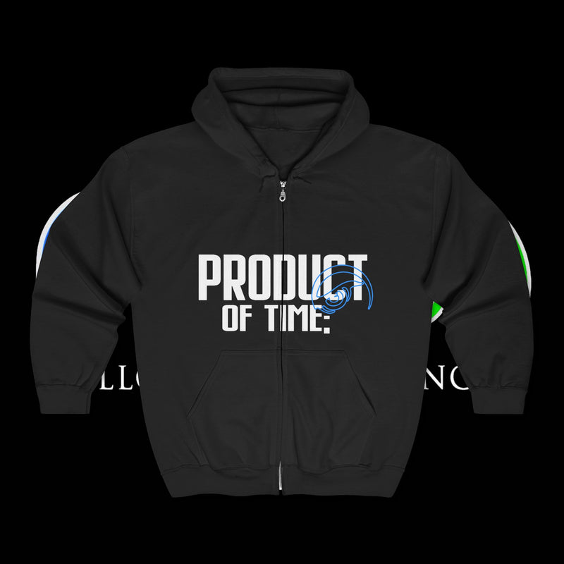Product of Time Zip Hoodie — Blue