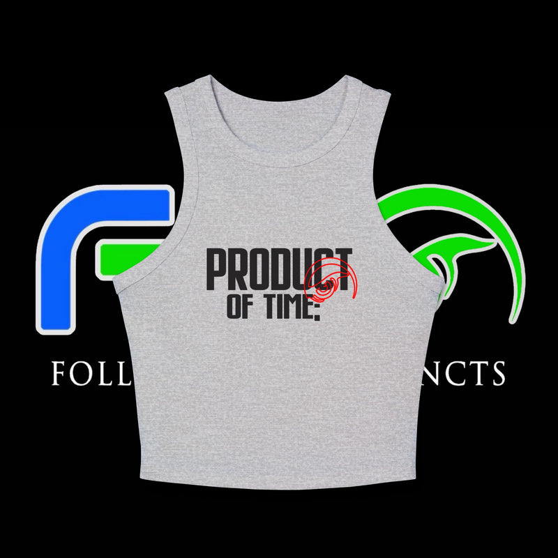 Product of Time Racer Crop Tank — Red