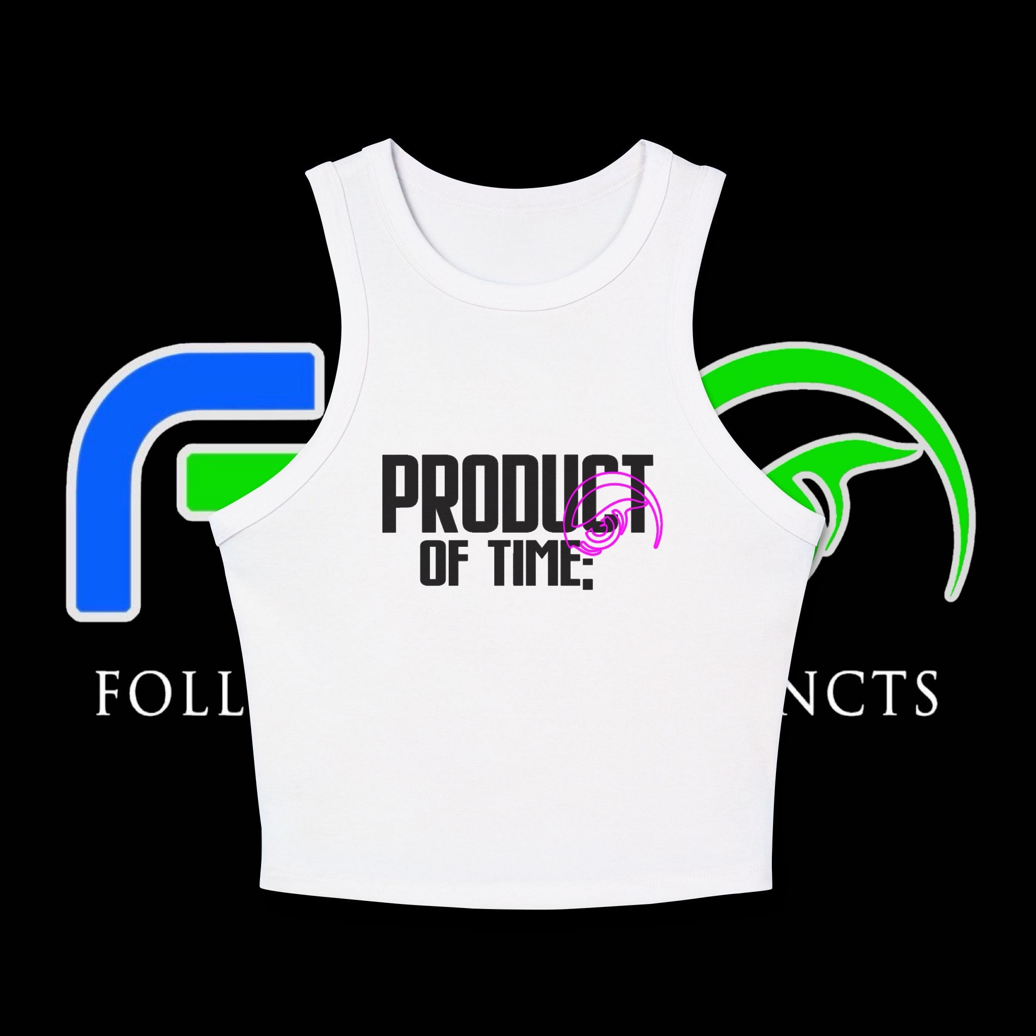 POT; Racer Crop Tank PINK